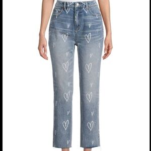 Nwt No Boundaries Junior’s Super High-Rise Slim Straight Jeans Size 9